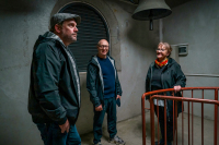 Bezzel und Schwarz mit Manuela Strohofer Autohof Geiselwind in der Autobahnkapelle Glocke