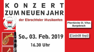 Konzert zum neuen Jahr Ebrachtaler Musikanten Burgebrach