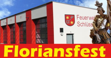 Floriansfest Schlüsselfeld FFW Schlüsselfeld Mai 2019 Feuerwehrhaus Kirche