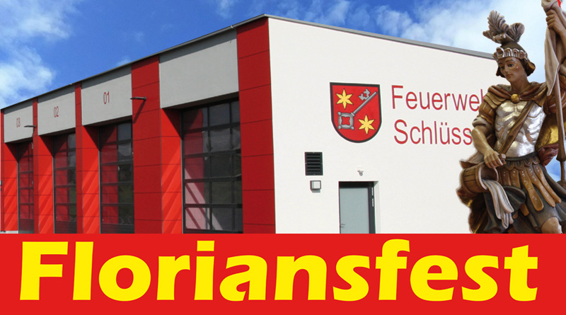 Floriansfest Schlüsselfeld FFW Schlüsselfeld Mai 2019 Feuerwehrhaus Kirche