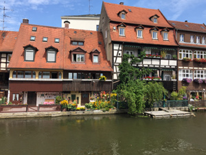 Klein Venedig Bamberg Regnitz Fluss durch Bamberg