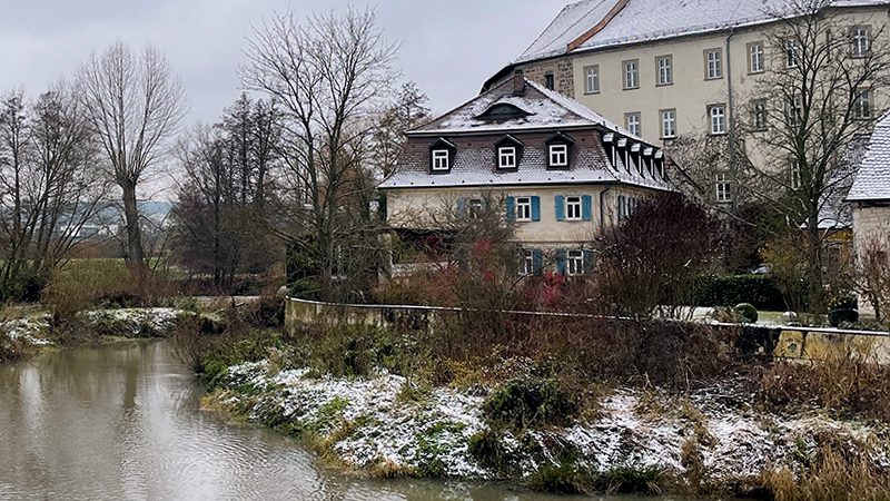 Höchstadt an der Aisch Schloss Stadtverwaltung alte Aischbrücke