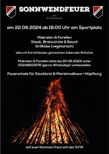 Johannisfeuer 2024 Sonnwendfeuer SV Wachenroth