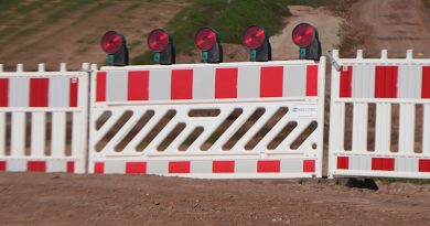 Kran an der Kettenbrücke in Bamberg wird abgebaut