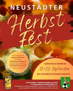 Plakat zum Neustadter Herbstfest in 2024