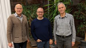 Ökumenischer Männertreff im Oktober 2024 Thomas Wächtler Diakon Michael Schofer Werner Lamprecht