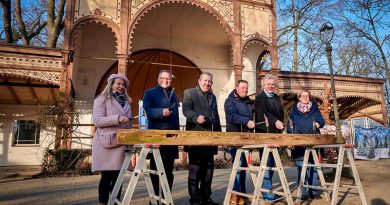 Musikpavillon auf Wilde Rose-Keller wird saniert. Pavillon Bierkeller