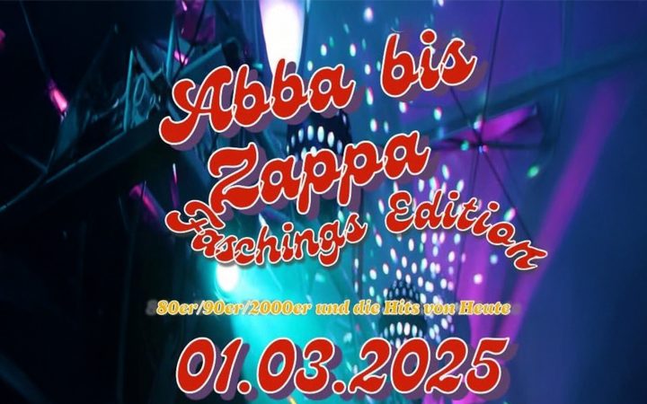 Von Abba bis Zappa - Die ultimative Party in Höchstadt in der Kulturfabrik