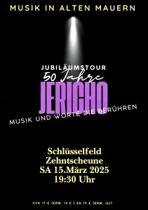 Jericho feiert 50 Jahre – Jubiläumstour macht Halt in der Zehntscheune in Schlüsselfeld