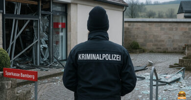 Geldautomat in Ebrach gesprengt – Täter flüchten in dunklem Auto