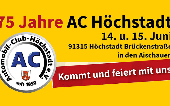 75 Jahre AC Höchstadt – Motorsport trifft Familienfest