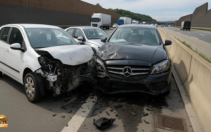 Schwerer Unfall auf der A3 bei Geiselwind – Feuerwehr im schnellen Einsatz