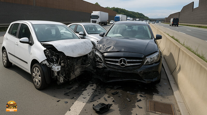 Schwerer Unfall auf der A3 bei Geiselwind – Feuerwehr im schnellen Einsatz