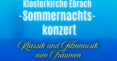 Sommernachtskonzert in der Klosterkirche Ebrach: Klassik und Filmmusik am 26.07.2025