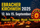 Ebracher Kirchweih 2025 – Programm Musik und Feuerwerk
