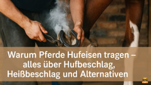 Warum Pferde Hufeisen tragen – alles über Hufbeschlag, Heißbeschlag und Alternativen