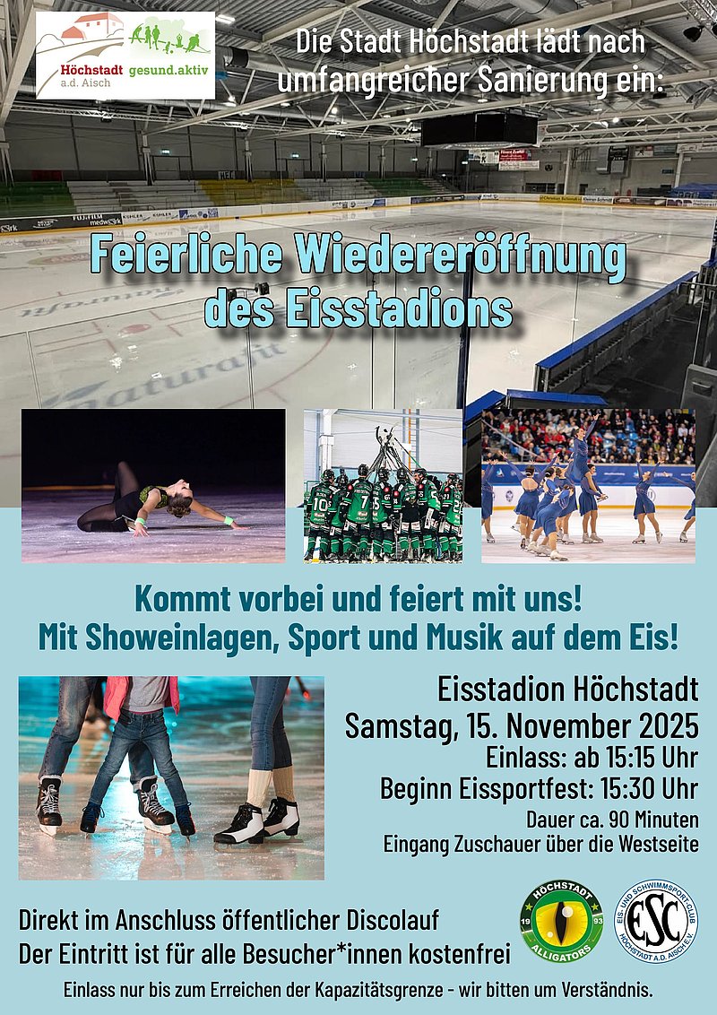 Wiedereröffnung des Eisstadions Höchstadt