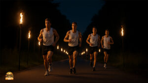 Läuferrekord beim 38. Burghaslacher Fackellauf Burghaslach Hosla