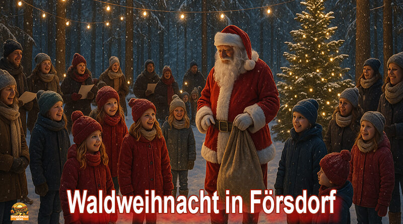 Waldweihnacht mit Nikolaus im Waldkindergarten Försdorf 2025 Burgebrach