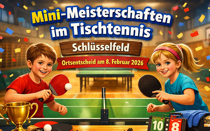 Tischtennis-Mini-Meisterschaften in Schlüsselfeld am 08. Februar 2026