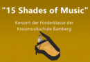 15 Shades of Music - Förderklasse der Kreismusikschule lädt zu zwei Konzerten ein