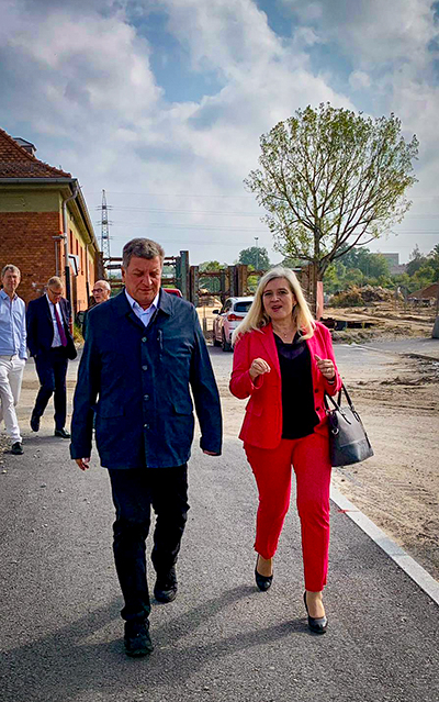 Melanie Huml im Gespräch - Über 1,3 Millionen Euro Städtebauförderung für Bamberg – auch Priesendorf profitiert