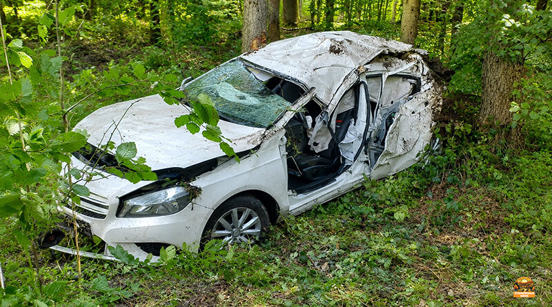 Bei einem schweren Unfall auf der Kreisstraße zwischen Ilmenau und Burggrub kam ein Autofahrer ums Leben. Die Feuerwehr Geiselwind war mehrere Stunden im Einsatz.