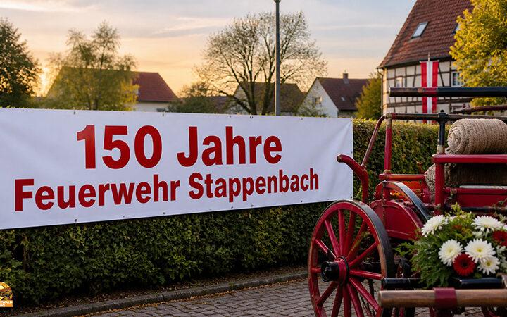 Die Freiwillige Feuerwehr Stappenbach hat ihr 150-jähriges Bestehen mit einem großen Festwochenende gefeiert. Von Donnerstag bis Sonntag stand der Ort ganz im Zeichen des Jubiläums.