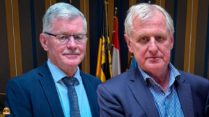 Wolfgang Möhrlein und Bruno Kellner vertreten Landrat Johannes Maciejonczyk