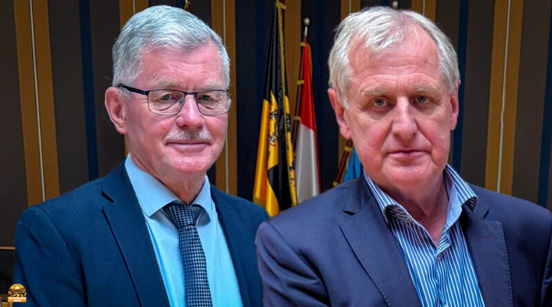 Wolfgang Möhrlein und Bruno Kellner vertreten Landrat Johannes Maciejonczyk