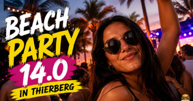Beachparty 14.0 in Thierberg am 04. Juli 2026. Auf dem Sportgelände der SpVgg Thierberg