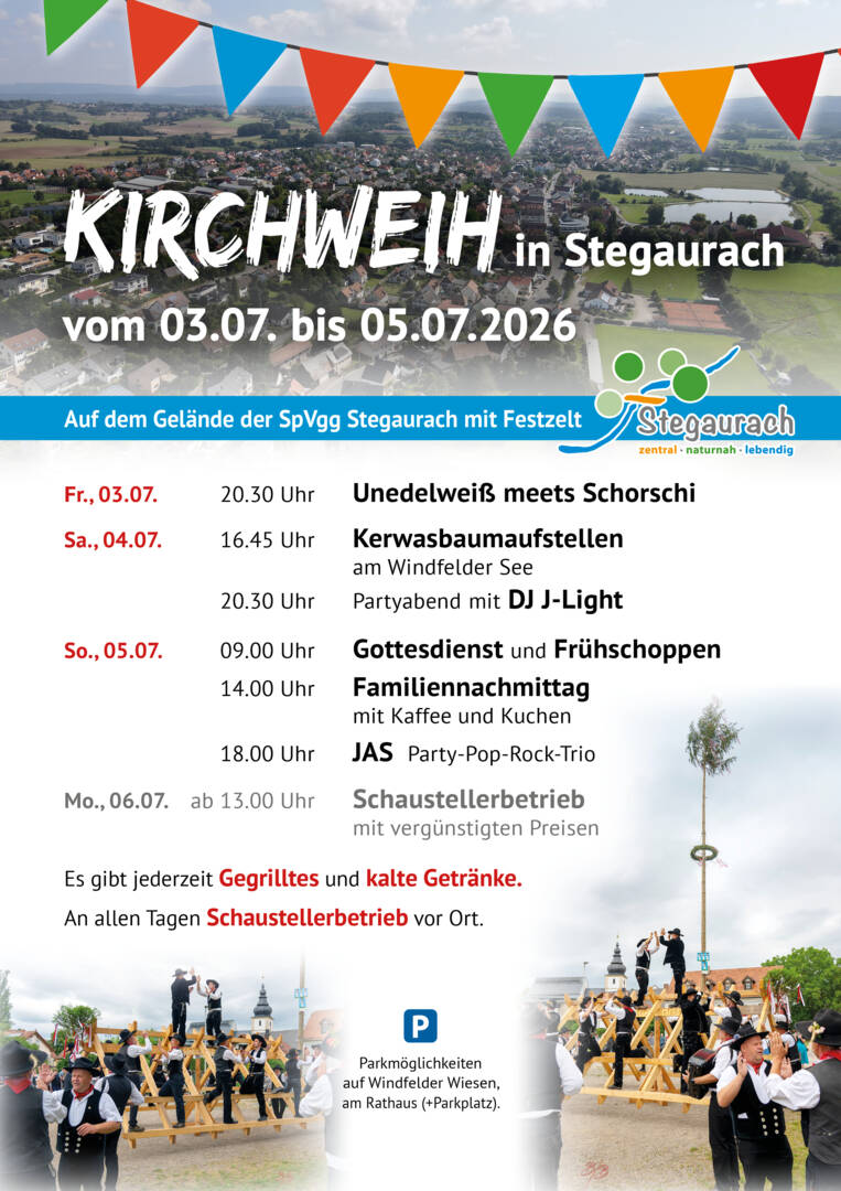 Plakat zur Kerwa Stegaurach 2026