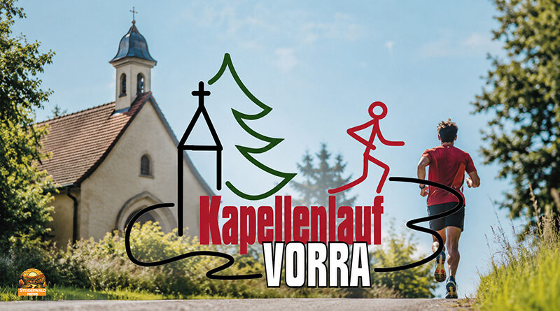 Am 2. August 2026 lädt der Laufclub Vorra zum 15. Kapellenlauf ein. Angeboten werden Halbmarathon, Viertelmarathon, Hobbylauf, Nordic Walking sowie Kinderläufe.