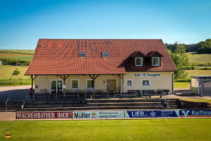 Vereinsheim FC Thüngfeld Luftbildaufnahme
