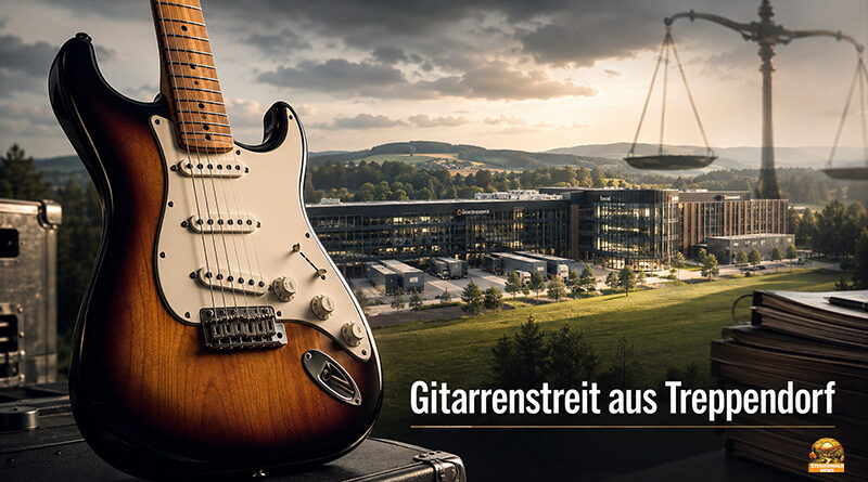 Musikhaus Thomann aus Treppendorf und Fender streiten um die Stratocaster-Form. Warum der Rechtsstreit für die internationale Gitarrenbranche wichtig werden könnte.