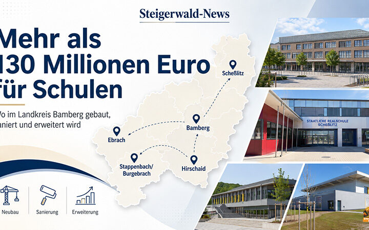 Mehr als 130 Millionen Euro für Schulen: So stark wird im Landkreis Bamberg gebaut
