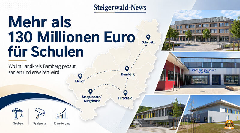 Mehr als 130 Millionen Euro für Schulen: So stark wird im Landkreis Bamberg gebaut