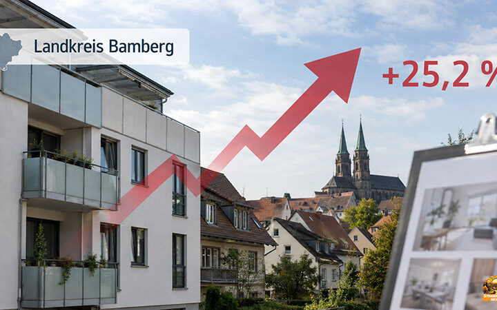 Mietpreise im Landkreis Bamberg steigen um 25,2 Prozent – stärkster Anstieg in ganz Bayern
