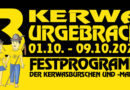 Die Kerwa Burgebrach 2026 findet vom 1. bis 9. Oktober statt. Alle wichtigen Termine zu Kerwasumzug, Baumaufstellen, Musik und Nachkerwa.