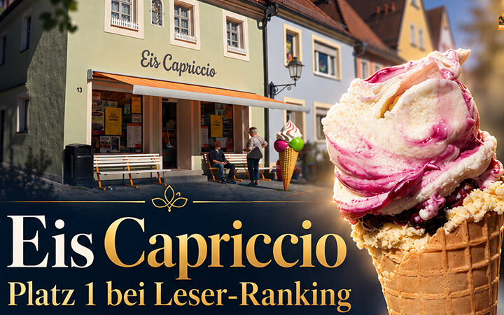 Eisdiele Eis Capriccio aus Schlüsselfeld landet bei Franken-Ranking auf Platz 1
