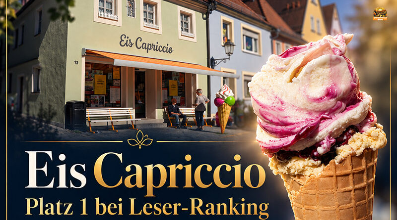 Eisdiele Eis Capriccio aus Schlüsselfeld landet bei Franken-Ranking auf Platz 1