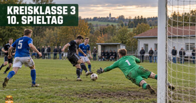 Fußballbericht und Ergebnisse in der Kreisklasse 3 Bamberg vom 10. Spieltag