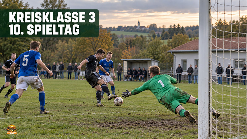 Fußballbericht und Ergebnisse in der Kreisklasse 3 Bamberg vom 10. Spieltag