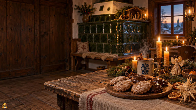 Advent im Freilandmuseum Bad Windsheim: Termine vom 28. November bis 13. Dezember 2026 mit Adventsbäckerei, Konzerten, Basteln und Weihnachtsspiel.